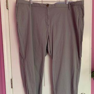 Talbots Plus Size Girlfriend Chinos Gray Size 24